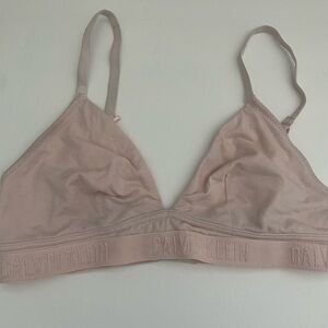 Calvin Klein Pink Triangle Bralette Size Medium